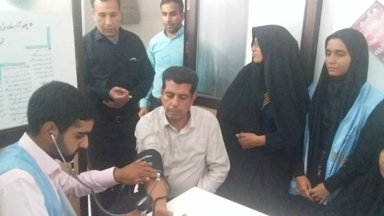 بسیج ملی کنترل فشار خون در شهرستان نرماشیر